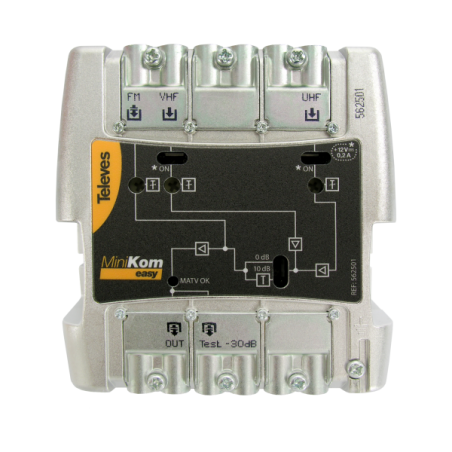 A.MINIKOM MATV 3I/1U EASYF: FM-V-U