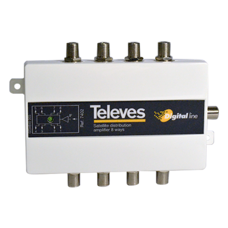 PARTITORE  8VIE ATTIVO (CONNETTORE F)